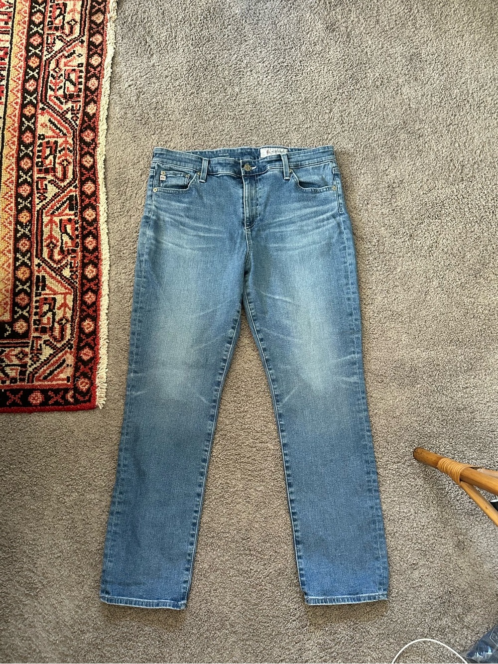 AG The Mari High Rise Straight Jeans